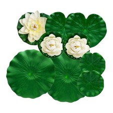 For Garden Floating Lotus Decor Garden Pond Accessories Photography Backdrop