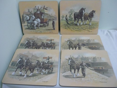 Vintage horse design placemats - horse,