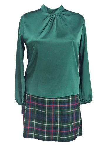 Green long sleeve - , shiny