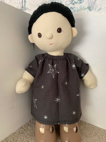 Dinkum doll clothes grey star - doll,