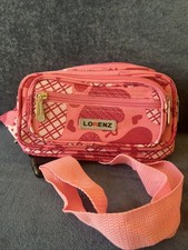 Bumbag Crossbody Fanny Pack Pink Heart Design Adjustable Strap Bum Bag Waist Bag