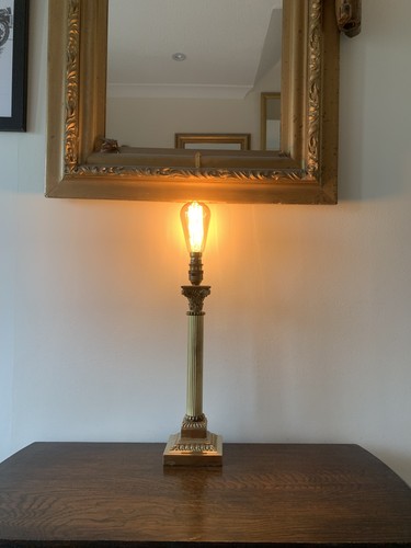 Vintage 1980s brass column - vintage,