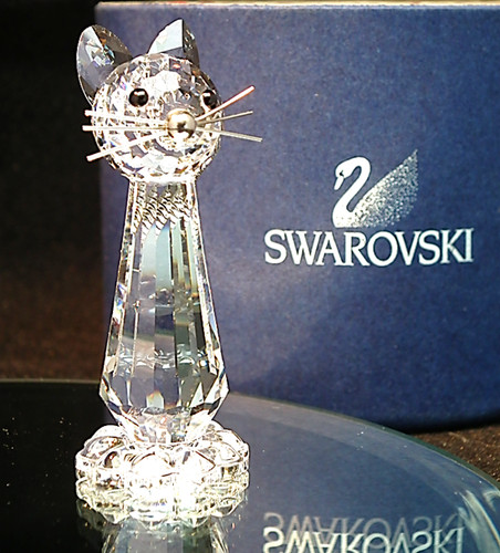 Swarovski replica tall - tall, cat