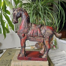 Vintage Wooden Warrior Horse