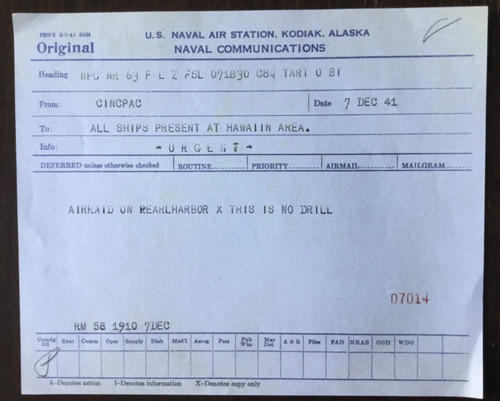 Ww2 1941 telegram - ww2, alerting