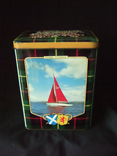 Vintage U.C.B.S. Tartan Themed Rectangle Sweet Toffee Biscuit  Tin
