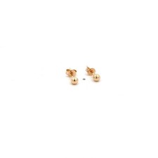 18K Saudi Gold Earrings Stud