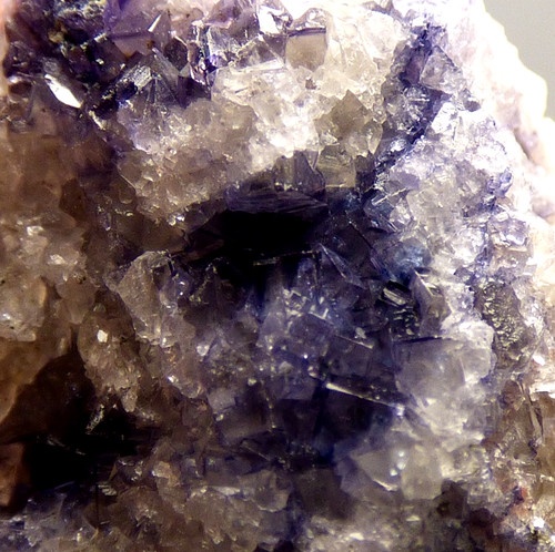 Blue john fluorite crystal - fluorite,