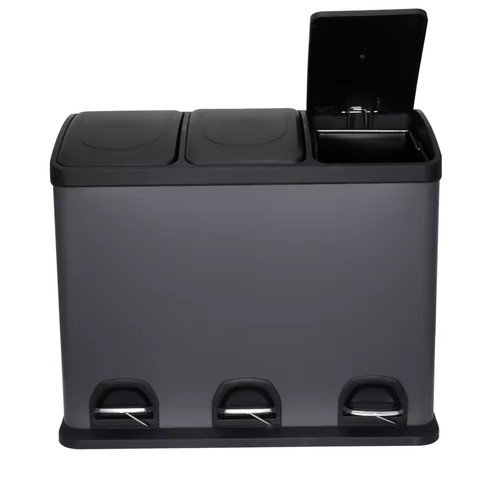 Triple recycling bin - triple,