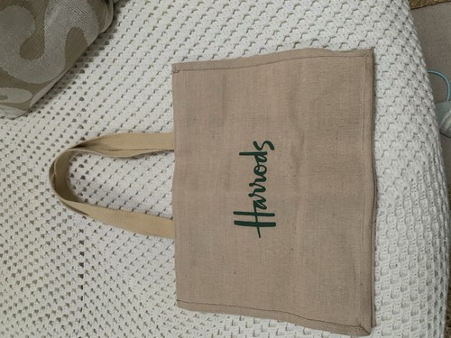 Harrods london jute shopper - london,