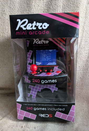 Red retro mini arcade - 5, 240