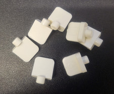 Plug in shelf support- white plastic- 6mm diameter plug, 280 pieces.