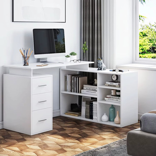 Corner computer desk - desk, shaped
