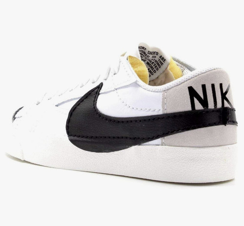 Nike blazer low white - white, black