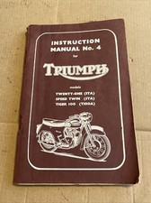 TRIUMPH 3TA 5TA T100A INSTRUCTION MANUAL No.4