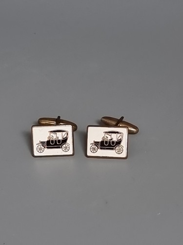 Enamel classic black car - classic,