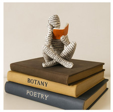 Resin Thinker Figurine Orange