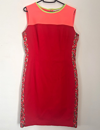 Tahari red coral - coral, green