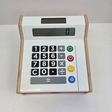 IKEA Duktig Cash Register Solar Calculator Till Wooden Kids Toy Shop