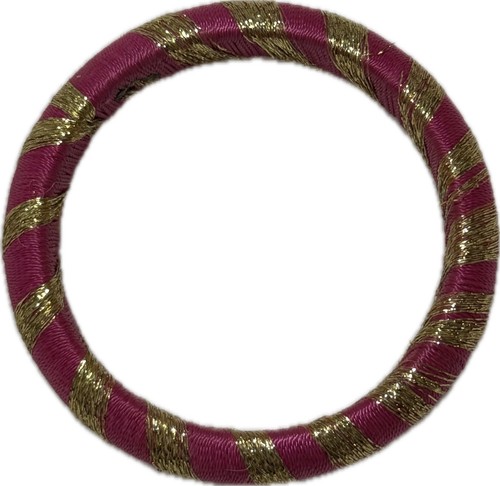 Pink gold bangle bracelet - pink,