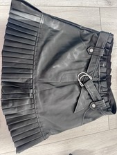 zara Black Faux Leather Mini