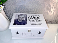  Ashes casket Lock & photo Lid