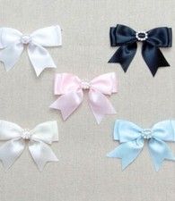 Satin Bows with Diamantine