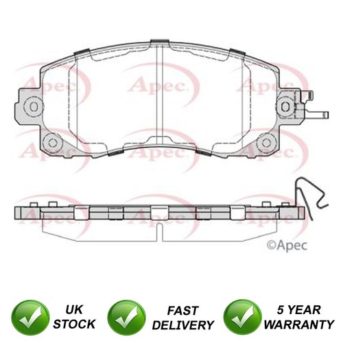 Brake pads set front - sjr, fits
