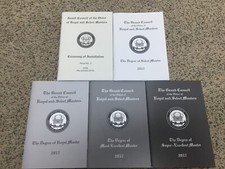 Masonic Ritual books, Royal & Select Masters