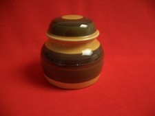 MID CENTURY STAVANGERFLINT NORWAY INGER WAAGE ~ HONEY ~ COVERED SUGAR BOWL