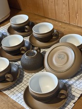 Denby Cotswold  9 Cups and 9