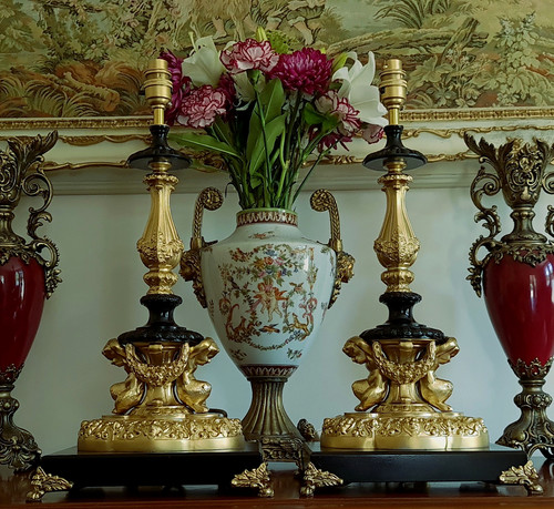 Antique empire regency lamp - antique, empire/regency