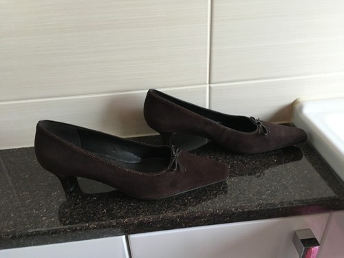 Ecco ladies suede court - ladies,