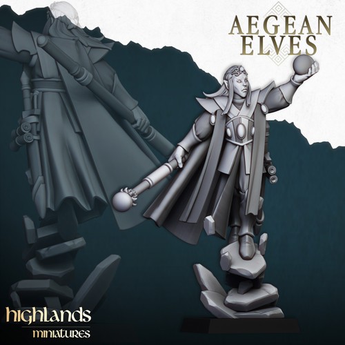 Aegean elf mage - aegean,