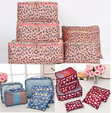 6/8 Packing Cubes Luggage Storage Bag Organiser Compression Suitcase Travel Bag 