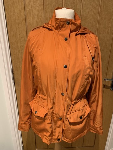 Burnt orange hooded jacket - burnt,