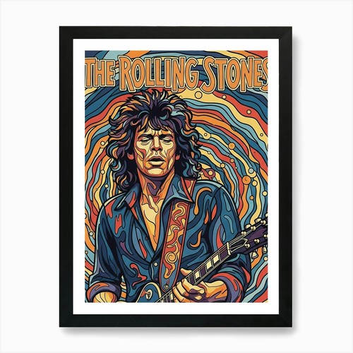 Rolling stones art print - 10,