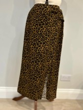 Zara Leopard Print Ruched Midi