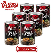 Grants Haggis 6 x 392g Tins for a Traditional Scottish Flavour Filled Treat
