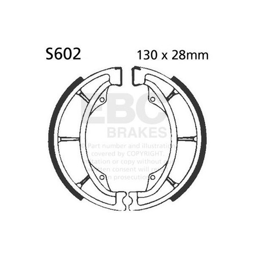 Ebc brake shoe set - (5), 2k