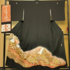 Japanese Black Tomesode Kimono