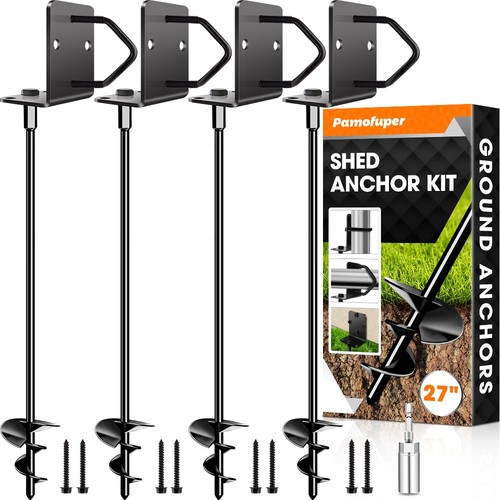 Pamofuper ground anchors - anchors, shed