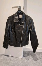TU ladies Biker Black studded