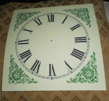 clock dial face paper card 4"