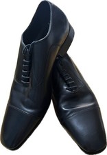 Russell & Bromley Black Leather Oxford Formal Shoes EU 42 UK 8 Occasion