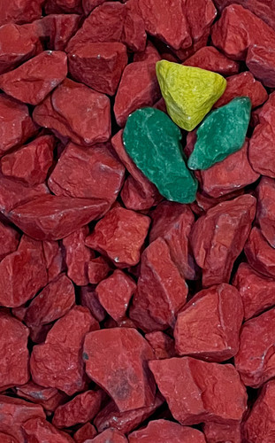 Decorative coloured stone - decorative,