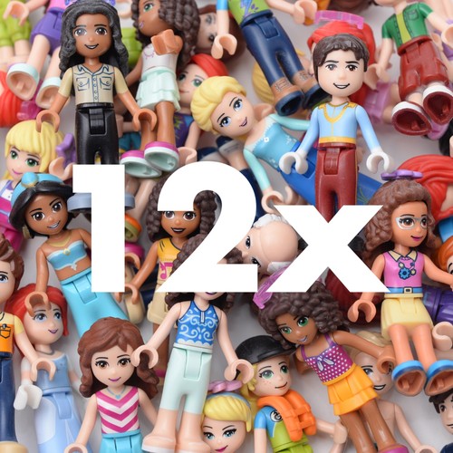 12x lego friends minifigures - 12x,