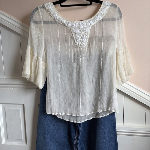 Silk blouse top - silk,