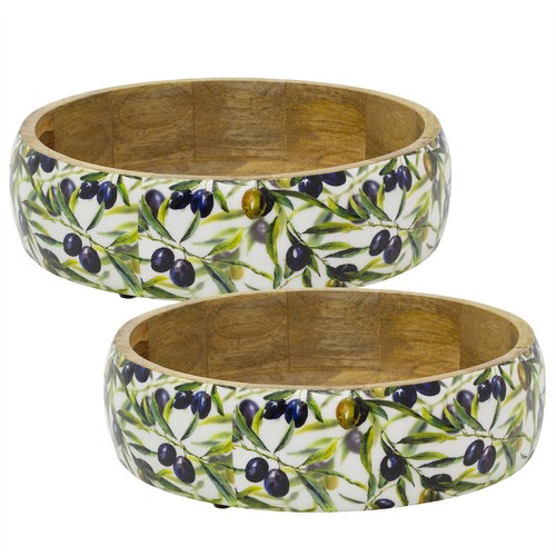 Set shallow olive - set, 2