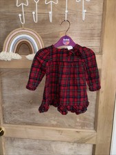 Baby Girls Tartan Dress By Next Age 3-6 Months